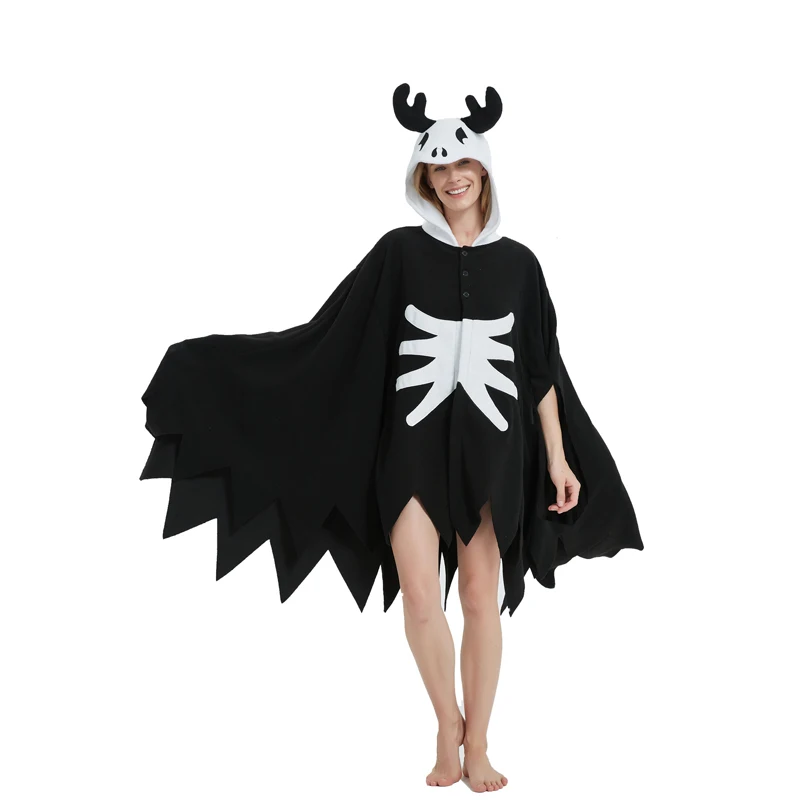 

Monster Cartoon Cape Cosplay Hooded Cape Party Christmas Masquerade Cape Autumn Winter Kigugumi Animal Bat Sleeve BathrobePajams