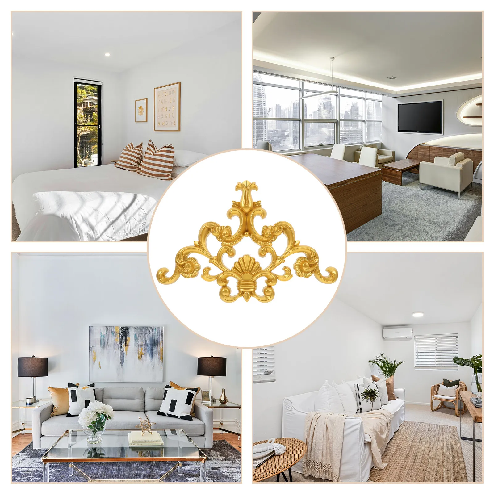 

Накладка из ПВХ с резным цветочным узором, европейский дизайн, неокрашенная, для дверей, потолков, шкафов, мебели, декоративная резная цветочная аппликация