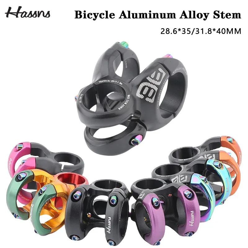 

Вынос руля HASSNS DH40 MTB 31,8/35 мм, короткий вынос 28,6 мм, вилка из алюминиевого сплава для скоростного спуска XC AM, шоссейный велосипед