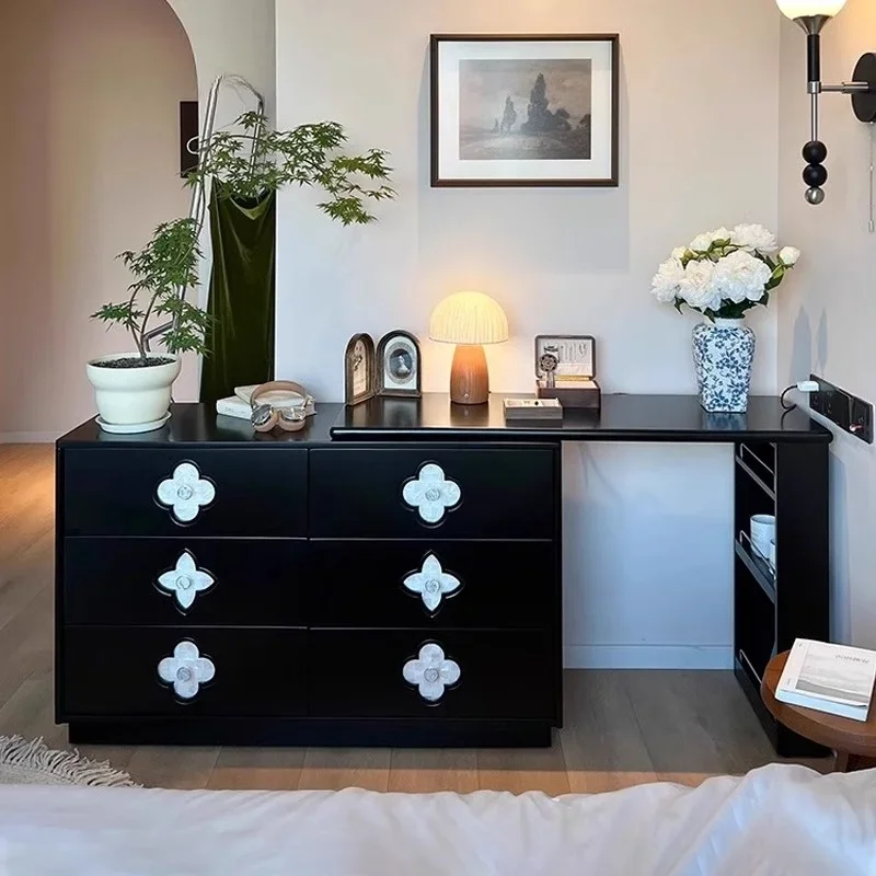 

Minimalist Black Vanity Tables Adult Aesthetic Compact Kawaii Vanity Tables Makeup Unique Nordic Schmink Tisch Home Furniture