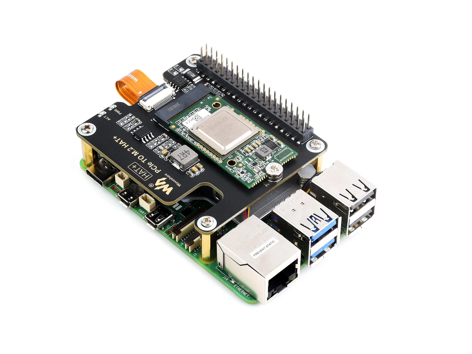 Imagem -05 - Módulo Acelerador Waveshare Hailo8 M.2 ai Baseado no Processo 26tops Hailo9 ai para Raspberry pi 5