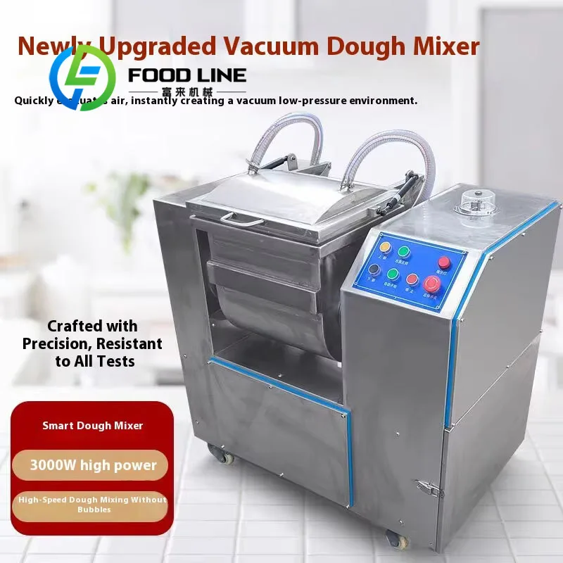 Customized Commercial Flour Vacuum Dough Mixer Machine Professional Kneading Tool for Noodle & Bread