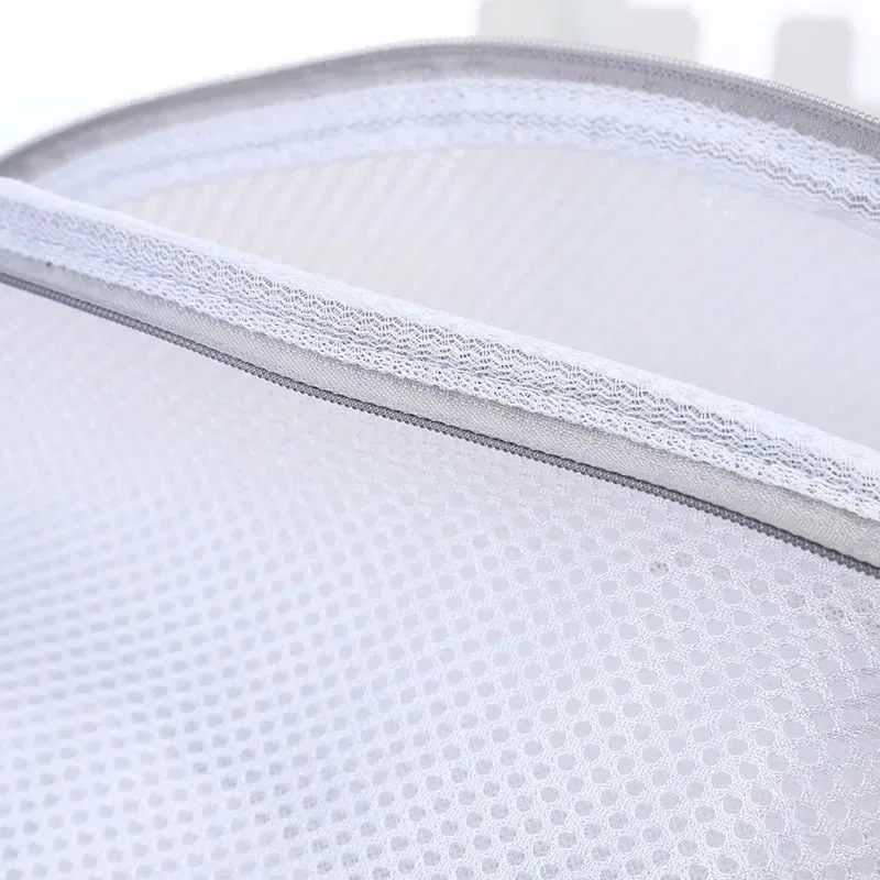 Mesh Wäschesack Waschmaschine Schuhe Tasche mit Reißverschlüssen Reise Schuh Aufbewahrungstaschen Schutzkleidung Aufbewahrungsbox Organizer Taschen – Detail 5