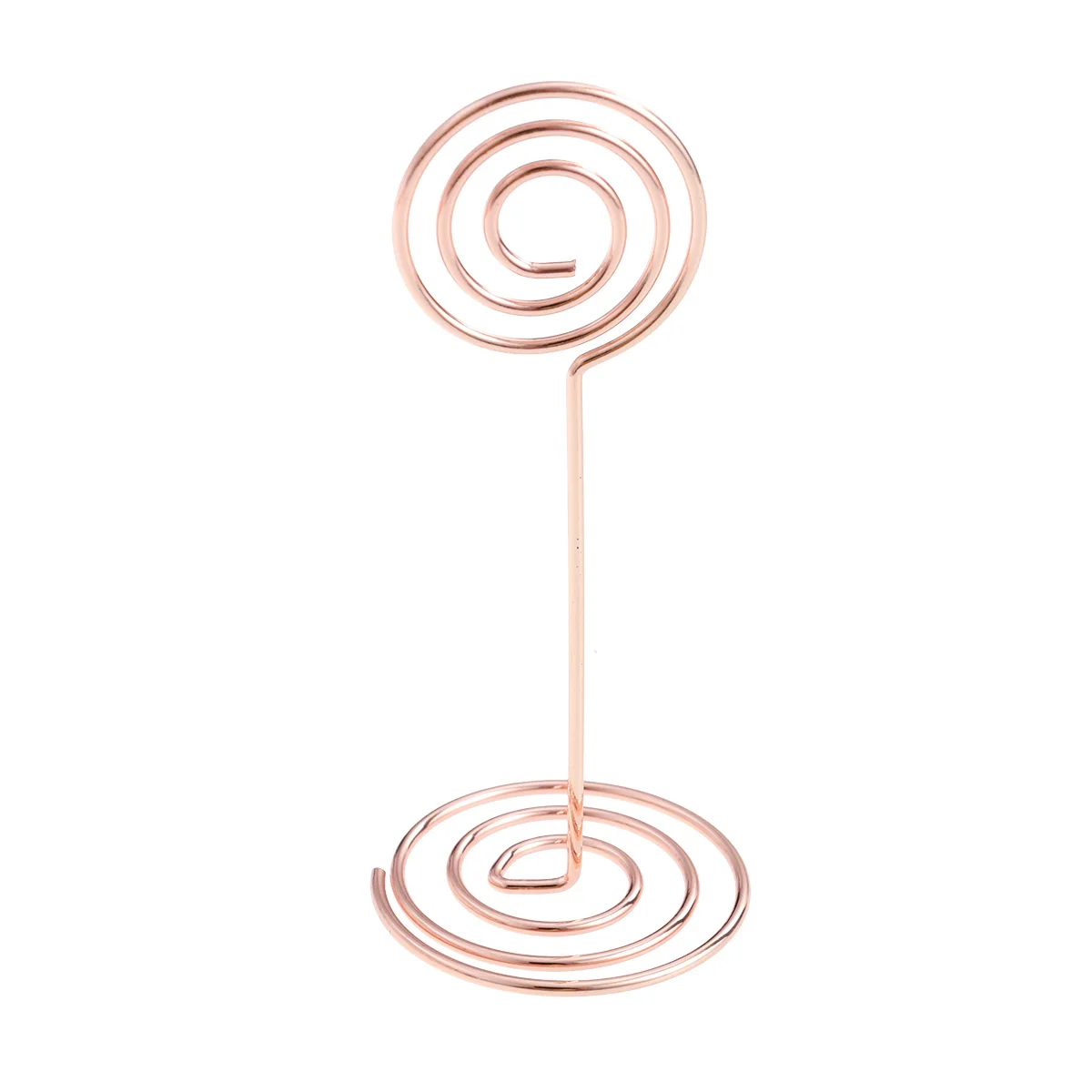 

12pcs Creative Incense Wire Stands Table Number Holders Photo Display Metal Paper Clips Wedding Party Home Office Menu Note