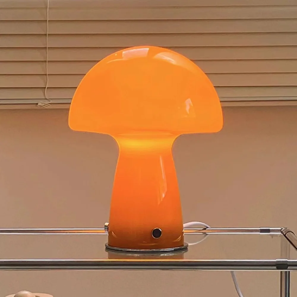Mushroom Table Lamp, Antique Bedroom Bedside Lamp, High-end Atmosphere, Small Night Light