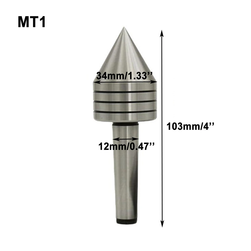 1pc MT1 MT2 Woodworking Lathe Live Center Taper Tool Taper Bearing Live Revolving Center Medium Lathe Machine Tool Power Tool