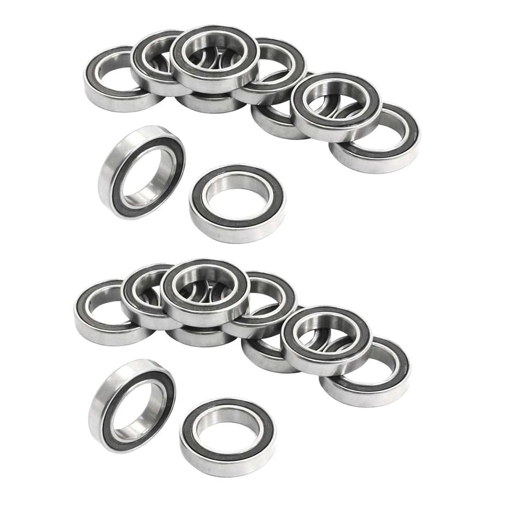 AB33-20Pcs 6802-2RS 15X24x5mm Metal Shielded Sealed Deep Groove Ball Bearings