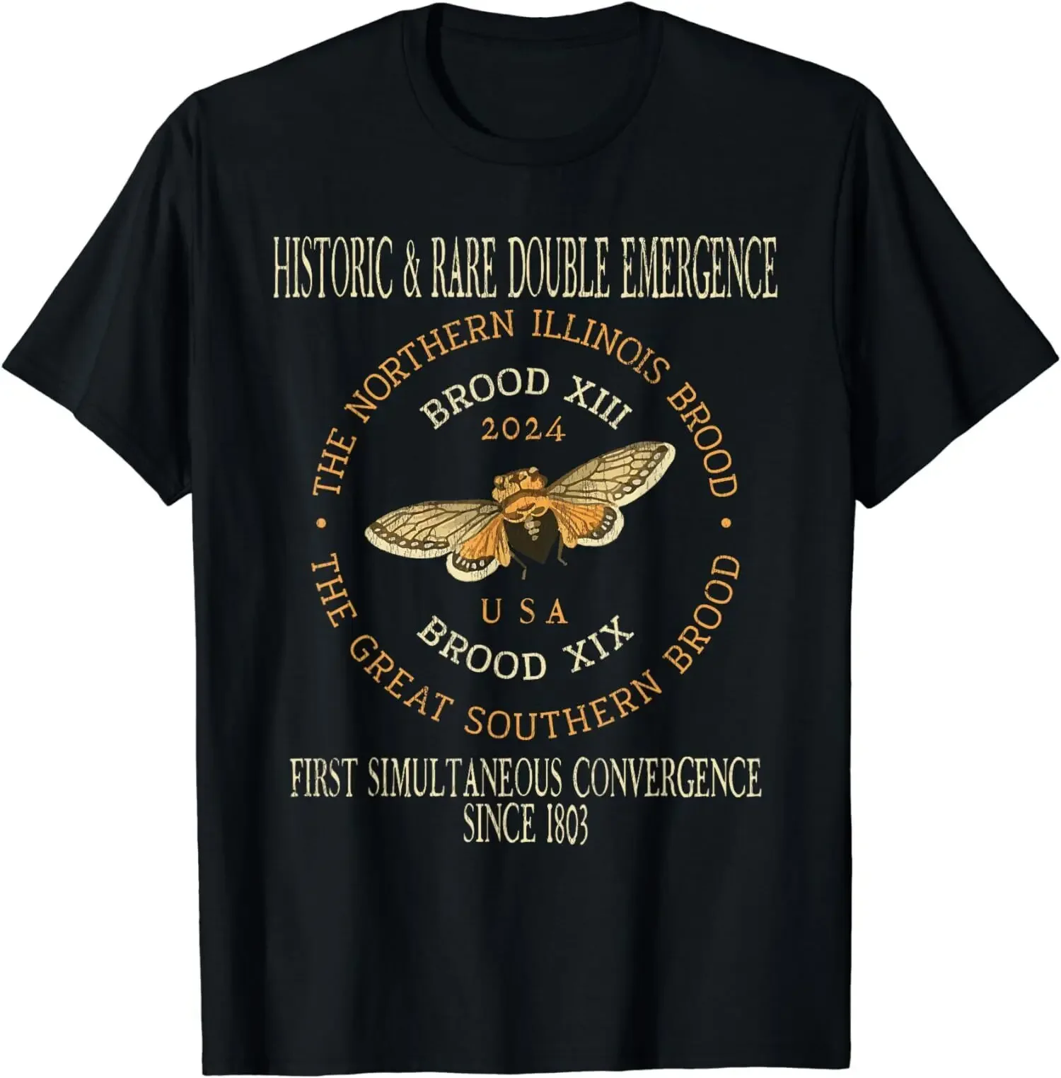 Cicada 2024 Event Brood XIX XIII Emergence T Shirt