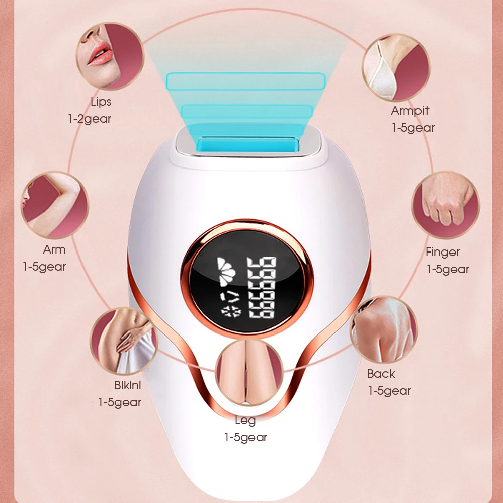 Beutyone casa ponto de congelação alta energia 999,999 flashes laser máquina remoção do cabelo led portátil indolor corpo feminino ipl episato