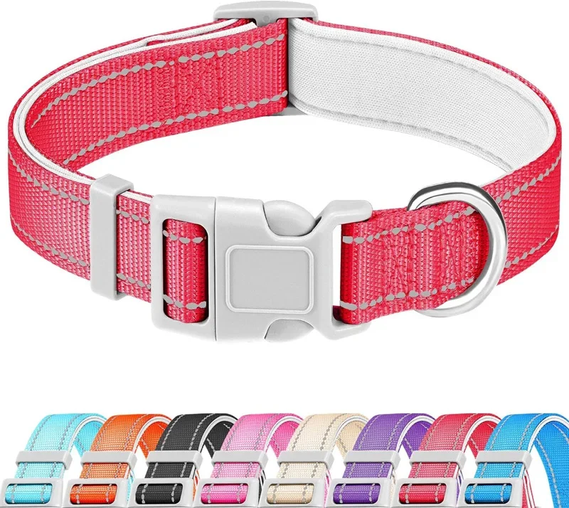 

Dog Collar Nylon Reflective Collar Not Strangled Neck Pet Adjustable Collar Pet Dog Supplies