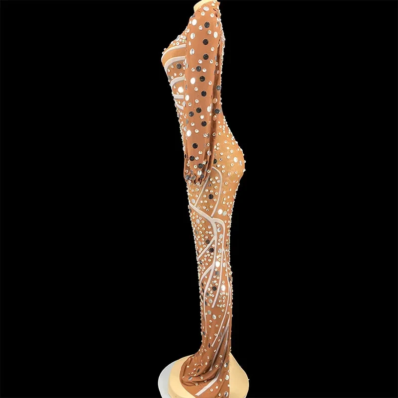 

ZD Hot Stamping Decal Sexy Chest Wrapped Elastic Dress 2025 New Fashion Custom Women'S Clothing