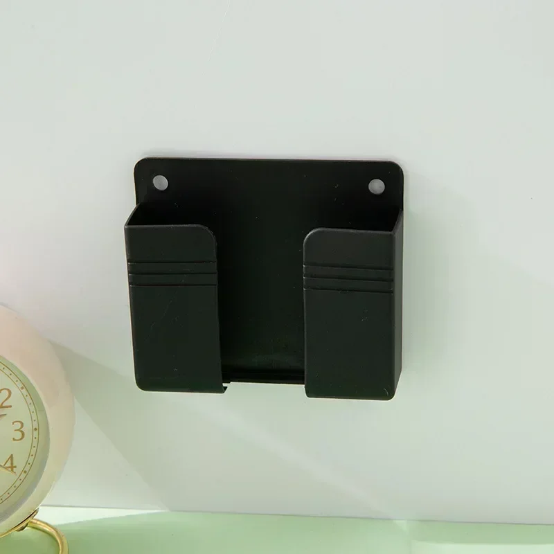 2 stücke Punchless Wand Handy Lade Fall Halterung Eingefügt Fernbedienung Basis Badezimmer Lagerung Rack halter