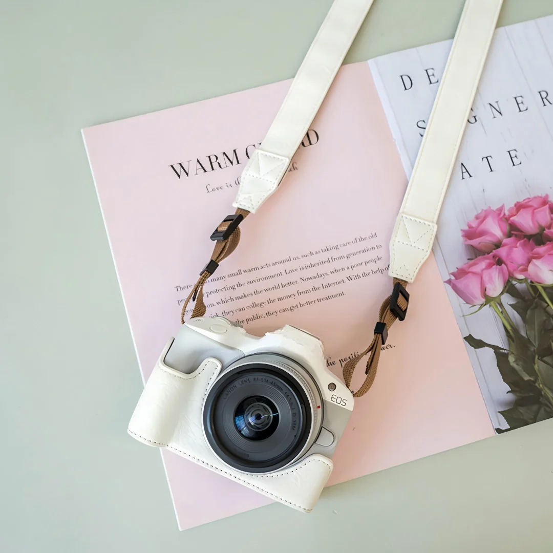 Cute Camera Leather Case Half  - Canon Camera Eos R50 ulasan dan harga