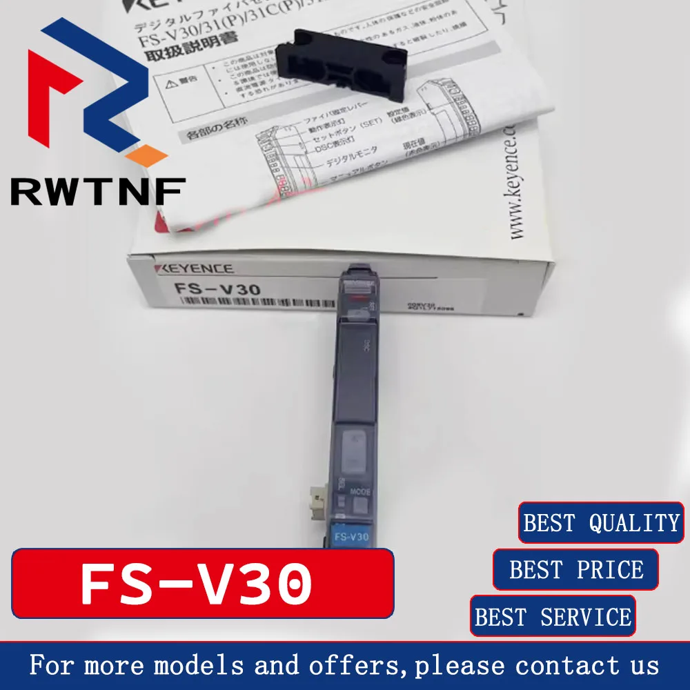 KEYENCE FS-V30 asli terbaru NPN sensor serat optik digital, 100% stok gudang asli