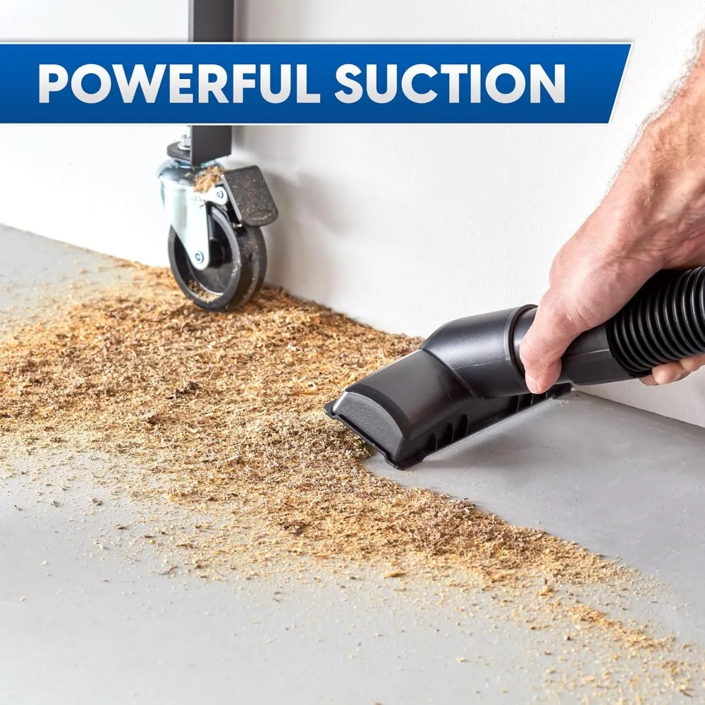 8ガロンの乾湿両用掃除機、4馬力、75 CFMのエアフロー、ブロワー機能、簡単な保管