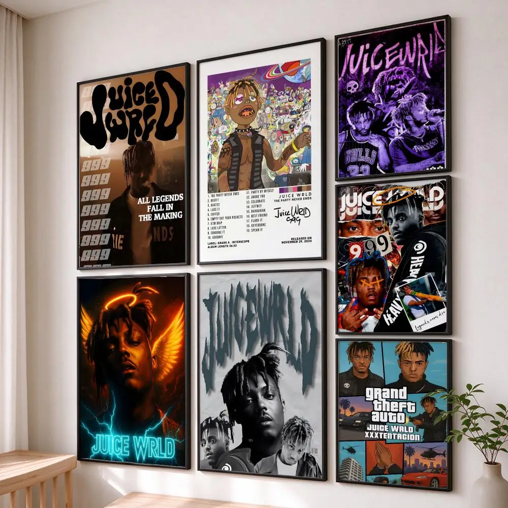 music Juice WRLD Poster Poster HD Waterproof Self-Adhesive Art , Wall Decor Art Print for Bedroom,Decoration Gift