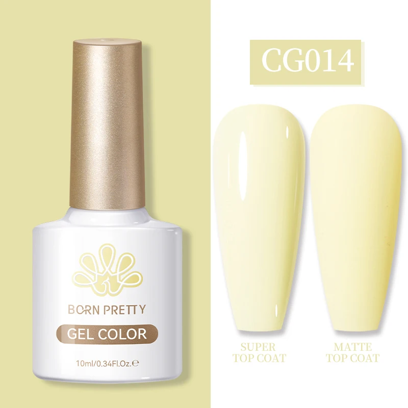 BORN PRETTY 10ML Nagel-Gel-Lack Abziehbarer UV-LED Semi-Permanenter Nagellack für Salon und Zuhause Französische Nägel Maniküre Gel-Nägel