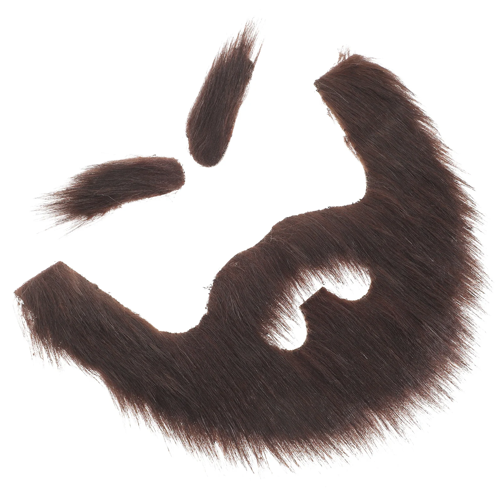 

1 комплект, набор ткани для искусственной бороды и бровей, забавный реквизит для косплея, удобный для фотосессии на Хэллоуин и выступления на сцене