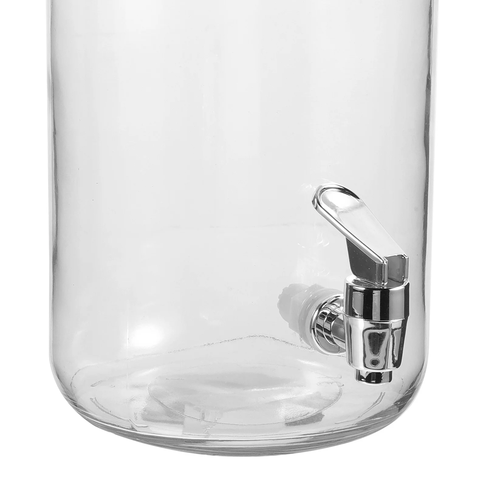 

Beverage Dispenser with Faucet Glass Wine Storage Containers Clear Surface Easy Clean Multipurpose Gift for Parties Home