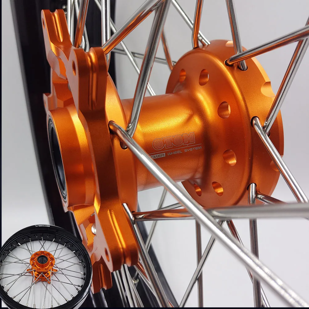 Motorcycle 25MM/30MM Front Rear Wheel Hub CNC Aluminum 36 Holes Rims Spokes For KTM SX SXF XCF HUSQVARNA FC FE GASGAS 2013-2026