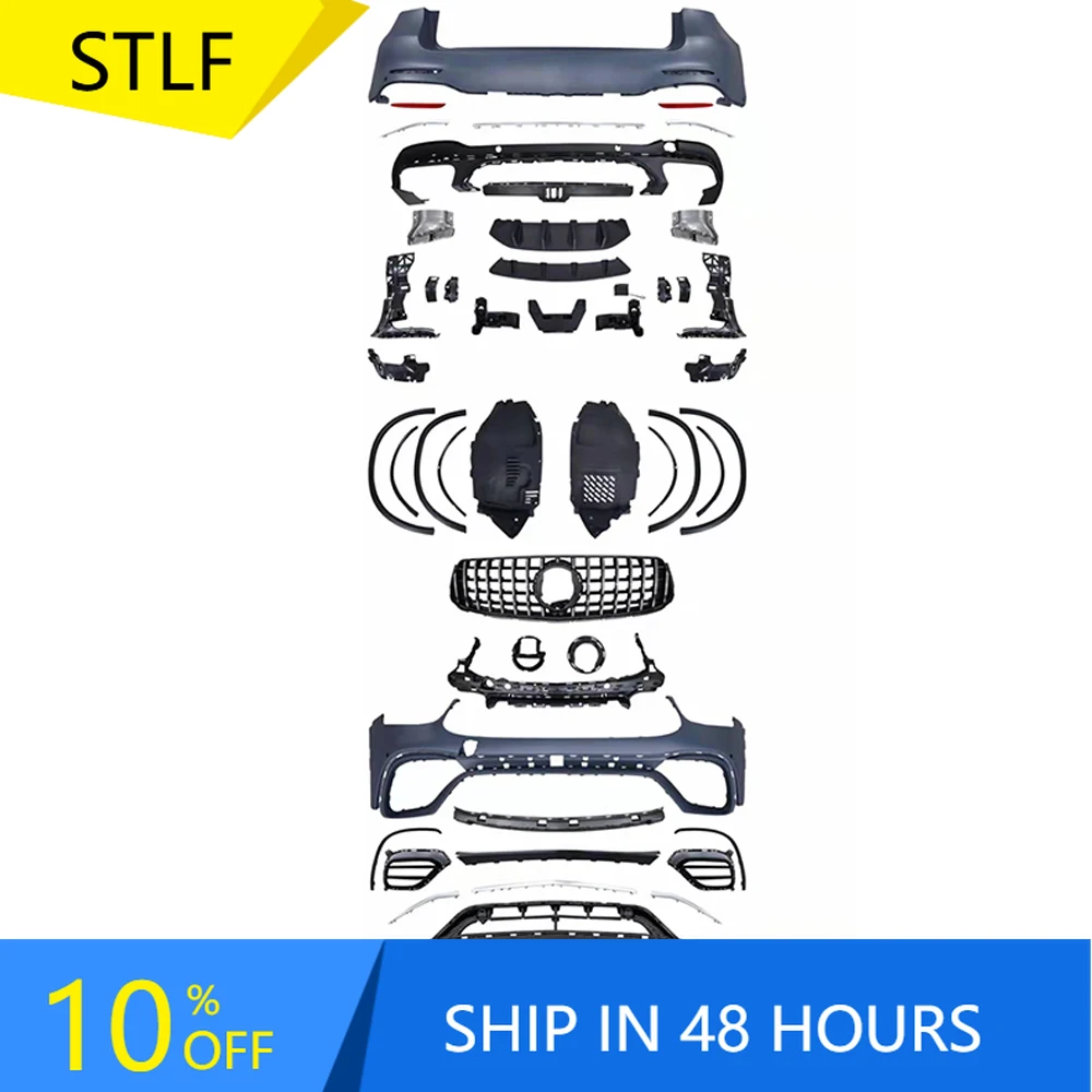 

STLFCar Body Kits for BENZs GLC X253 2020-2022 Upgrade to GLC63 with Front Rear Bumper