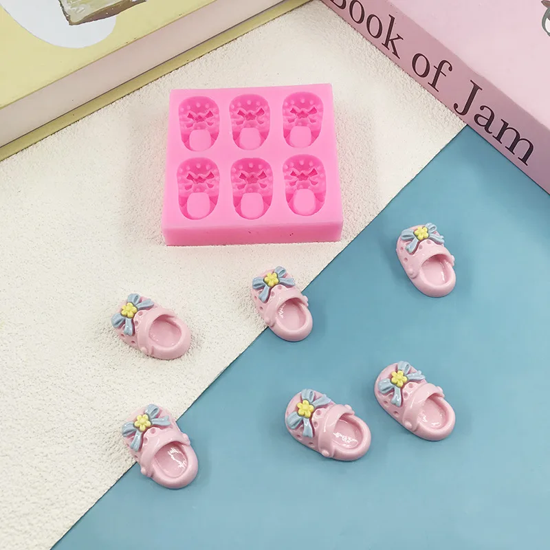 Cartoon Hole Shoes Chocolate Fondant Cake Decoration Silicone Mold Baking Tools Cake Decoration Accessories Silicone Molds