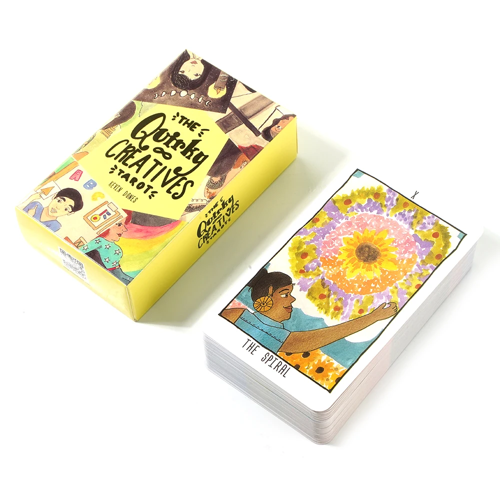 The Quirky Creatives Tarot Deck من Kevin Dones مجموعة بطاقات العرافة الفنية الحديثة 78 لبطاقات الكتاب الفنانين والعقل الفريد #4