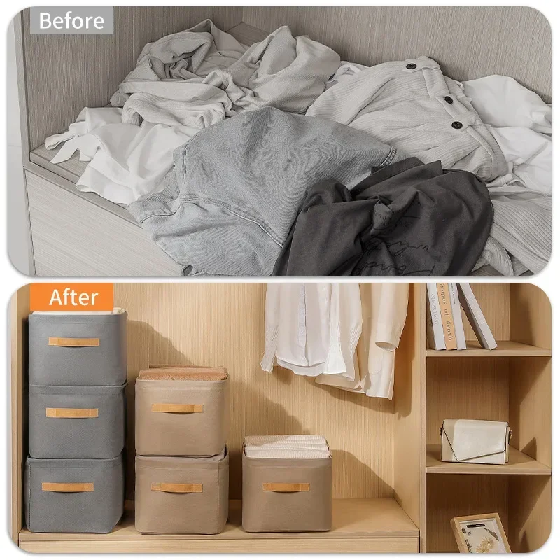 Verdicken Kleidung Organizer Hosen Pullover Lagerung Schränke Schubladen Organizer Jeans Lagerung Box Kleiderschrank Kleidung Lagerung Organisatoren – Detail 5