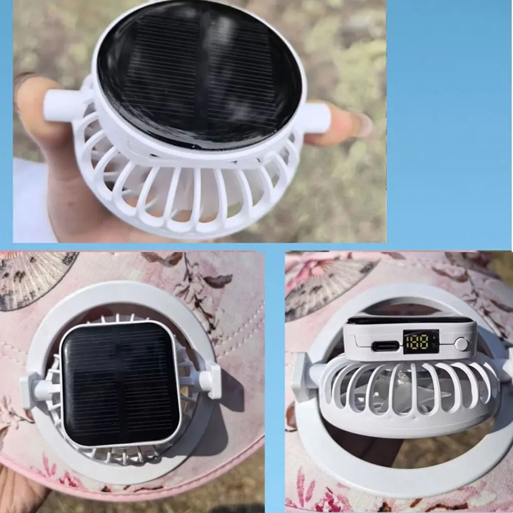 

New Wide Brim Solar Fan Hat Quick Dry UPF50+ Fishing Hat USB Charging Waterproof Bucket Hat Outdoor