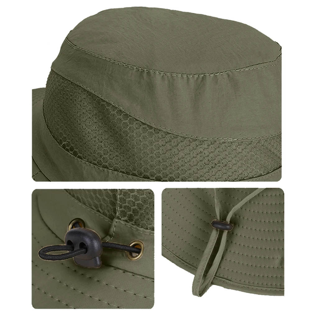 

Solar Fan Hat with Solar/Charging Fan Outdoor Wide Brim Sun Hat Outdoor Drawstring Fishing Hat for Outdoor Riding Hiking Fishing