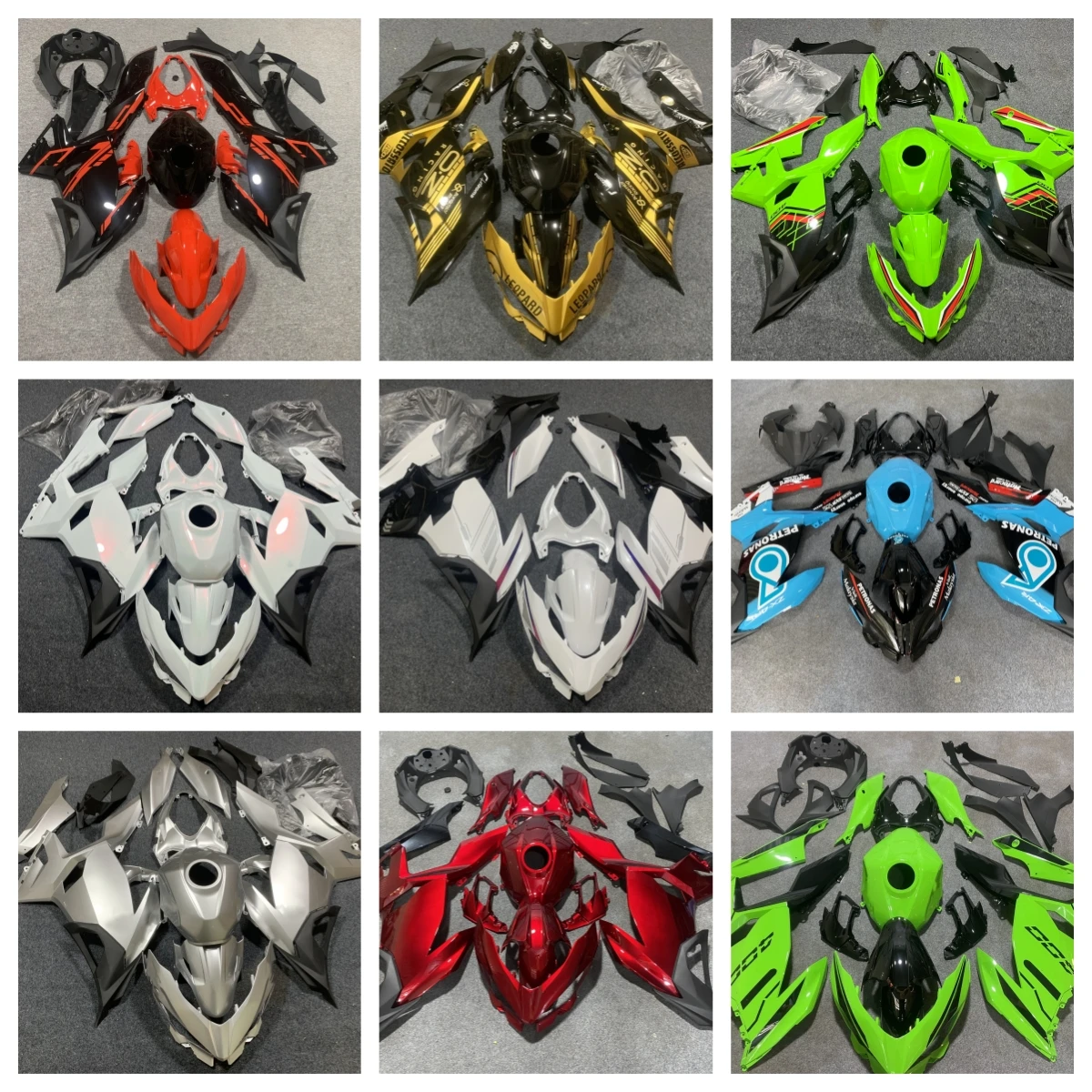 Motocicleta para Kawasaki NINJA 400 EX400 2018 - 2024 Kits de carenado completo ABS plásticos de inyección negro NINJA400 carenado de carrocería