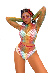 Y2K 마이크로 비키니 2023 여성 수영복 레인보우 섹시한 비키니 세트, 더블 세트 수영복 수영복 비치웨어 메쉬 비치 비키니
