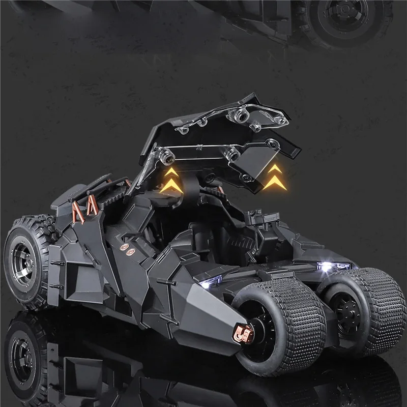 1/24 الفيلم الكلاسيكي سيارة 2008 Batmobile سبيكة مفهوم الخفافيش سيارة رياضية نموذج Diecasts سباق السيارات المعدنية نموذج الصوت ضوء الاطفال لعبة هدية