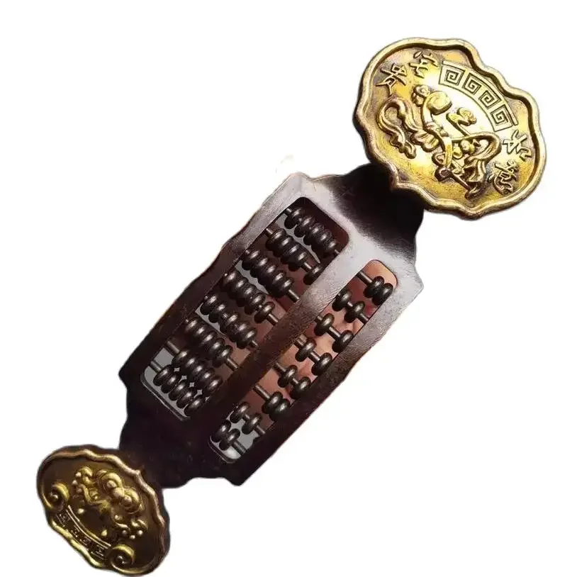 Metal Five Blessings Auspicious Abacus Decoration Decoration Home Office Cultural and Creative Pendant