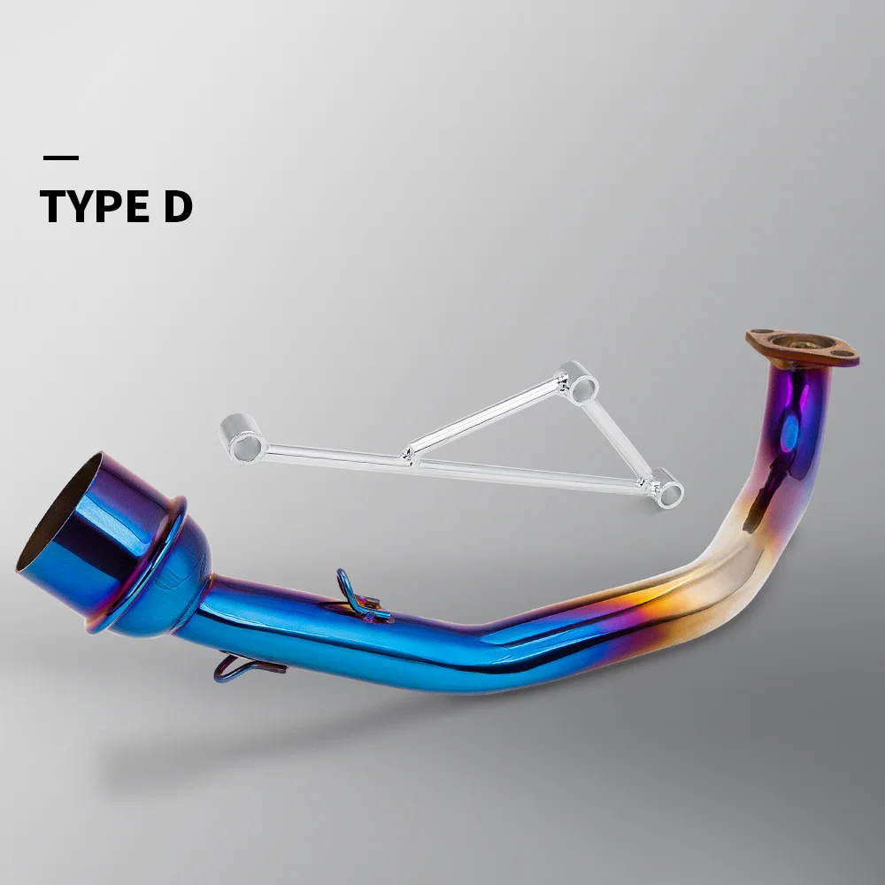 

STLF High Performance Motorcycle Exhaust Pipe for GY6 125 150cc Scooter Exhaust Link Pipe Middle Pipe 51MM Exhaust System Header