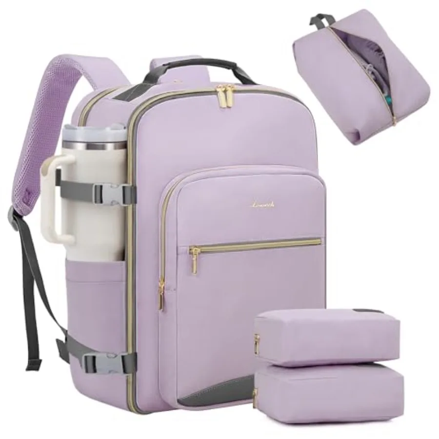 

40L Large Travel Backpack for Women Men, 17 Inch Carry on Backpack for Traveling on Airplane, Personal Item Travel Bag Airline
