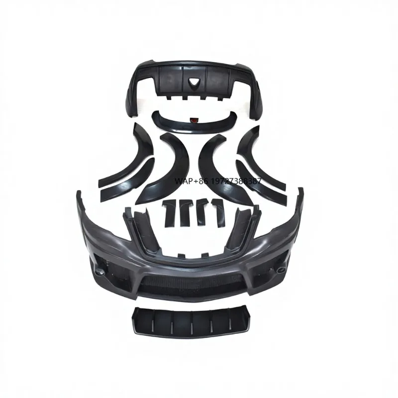ML CLASS W164 Body Kit Fit for ML63 Body Kit with Front Bumper Hood Cover Rear Bumper Over Fenders