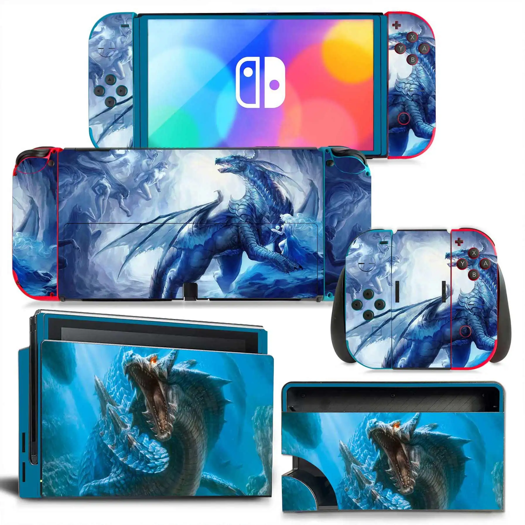 

GAME New Switch Skin Sticker NS Switch OLED stickers skins for Switch Console and Joy-Con Controller Decal Vinyl