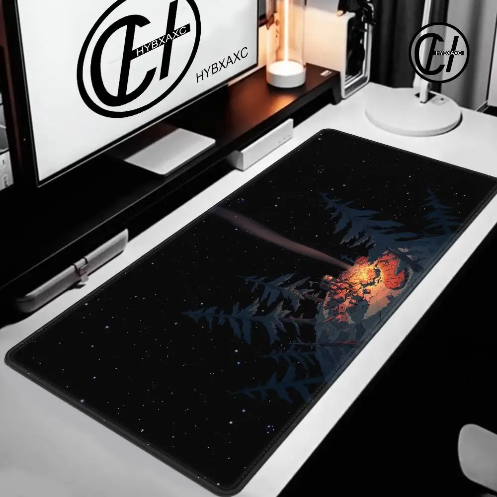 Mouse Pad Black And White Anime Keyboard Pad Laptop Outer Wilds Solar System Desk Mat PC Gaming Accessories Mousepad XXL Carpet