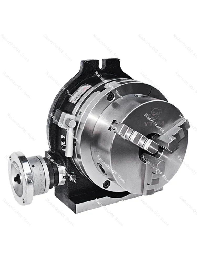 Milling Machine Universal Dividing Head Rotary Table Three-Jaw Chuck Universal Dividing Disc Rotator Dual-Purpose Manual Simple