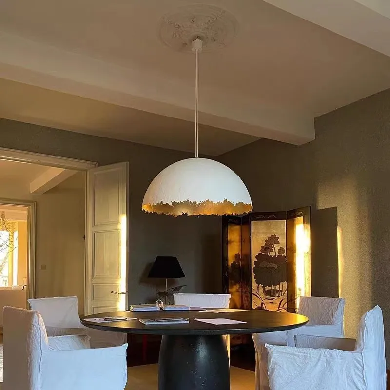 

Скандинавские яичные скорлупы, круглые подвесные светильники из золотой фольги, светодиодные оригинальные потолочные люстры для спальни, гостиной, ресторана, кабинета, проживания в семье