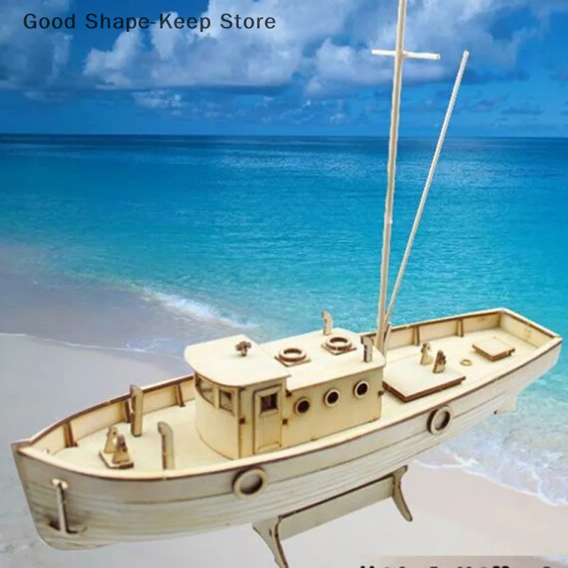 1:30 Ship Assembly Model Wooden Sailboat DIY Wooden Kit Puzzle Toys Gift Educational Toys Mode Model Paper Card Sets Toys