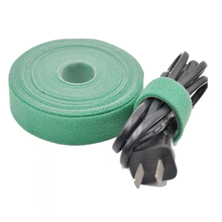 2/100M Reusable Self Adhesive Plant Nylon Cable Tie Green Adjustable Plants Hook Loop Support Twine Bandage Fastener Tape Strips