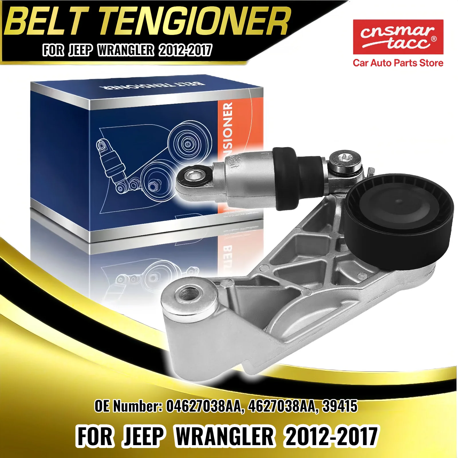 

Новый натяжитель приводного ремня со шкивом для Jeep Wrangler 12-18 V6 3.6L 04627038AA 4627038AA 39415