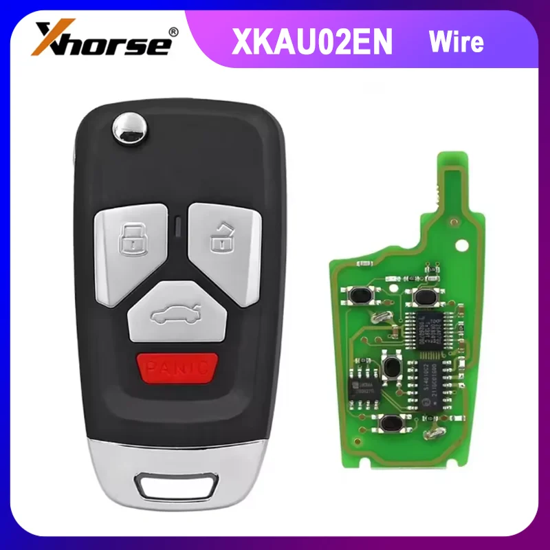 

1/2/5PCS Xhorse VVDI Universal Wire Remote XKAU02EN XK Series Car Key for VVDI2 / VVDI Mini / Key Tool Max for Audi