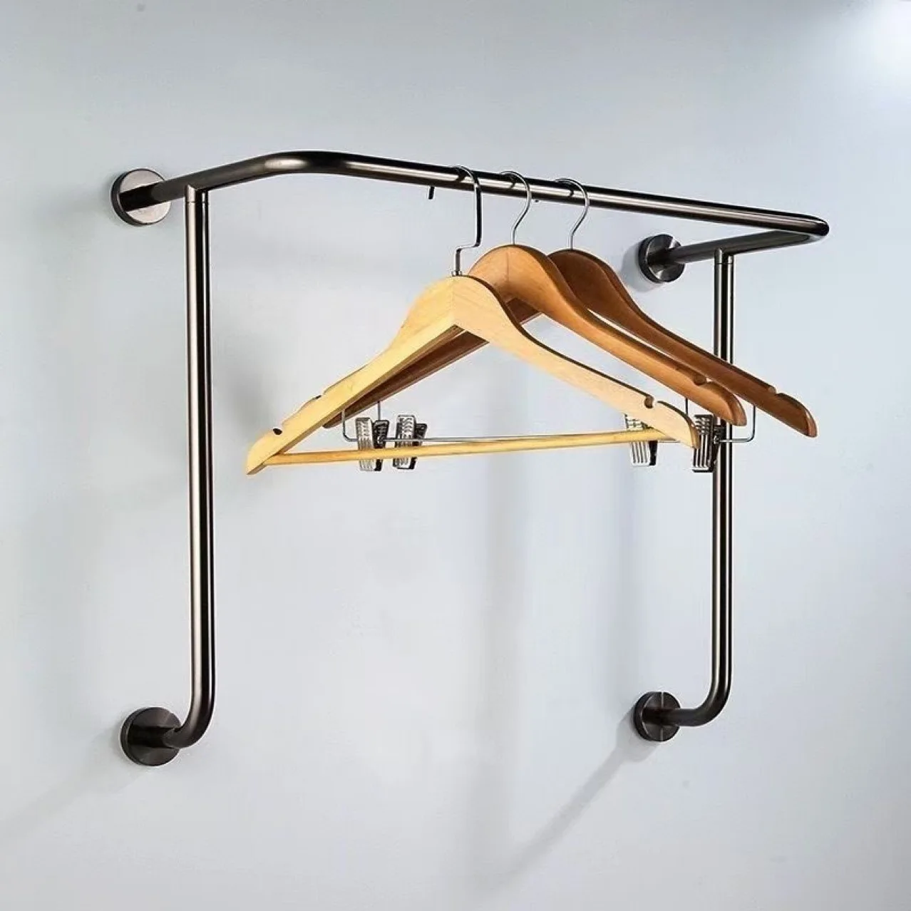 

Подвесная вешалка для полотенец, простая сушилка для дома из нержавеющей стали, подвесной штанг для сушки.