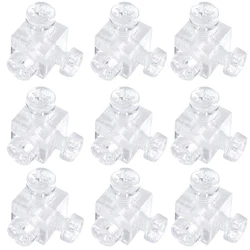 400PCS Clear Acrylic Six Sides Fixed Block Cubes Right Angle Corner Braces Chassis Components for Electric Stoves Square Dishes