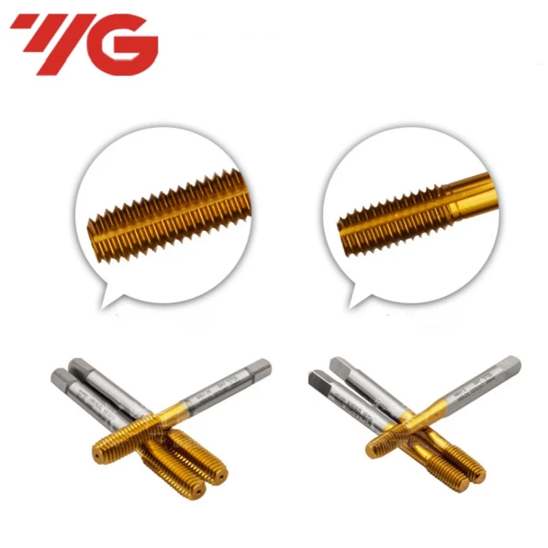 YG HSSE MeaccelerForming Tap avec placage de titane, Machine Thread Roll Tap, bronchX0.45 X0.5 0.8 1.25 X1.75