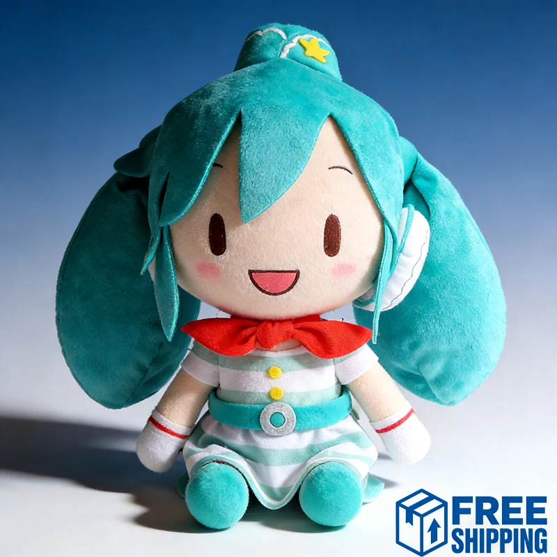 kawaii-hatsune-miku-plush-doll-cartoon-stewardess-soft-stuffed-toys-comfortable-dopamine-sleeping-pillow-anime-accessories-gifts