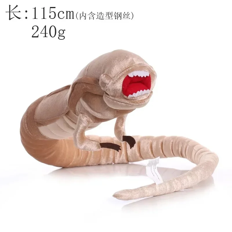 Movie Alien Romulus Plush Toys 50cm Facehugger 110cm Chestburster Soft Stuffed Dolls Halloween Cosplay Toys Gifts For Kids